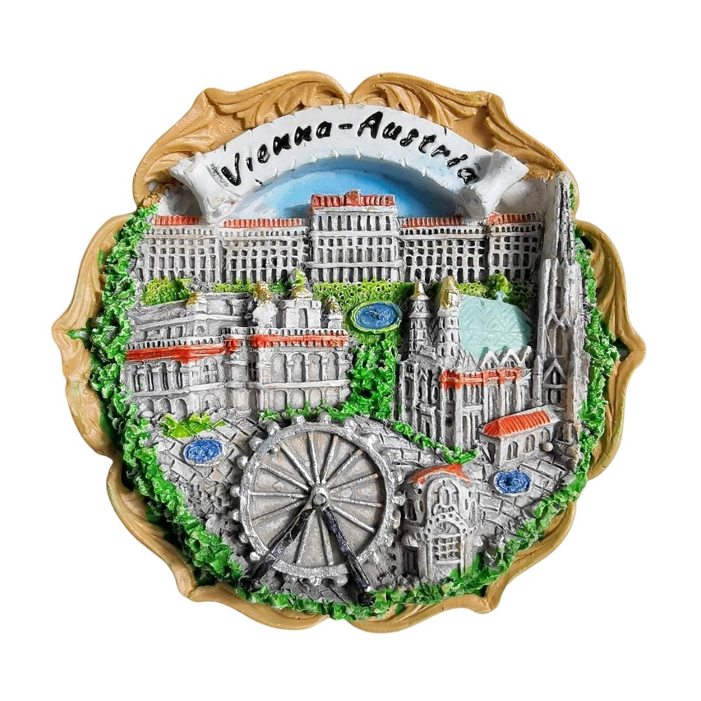 vienna austria city highlights fridge magnets – classic tourist souvenir gift & european landmark decor