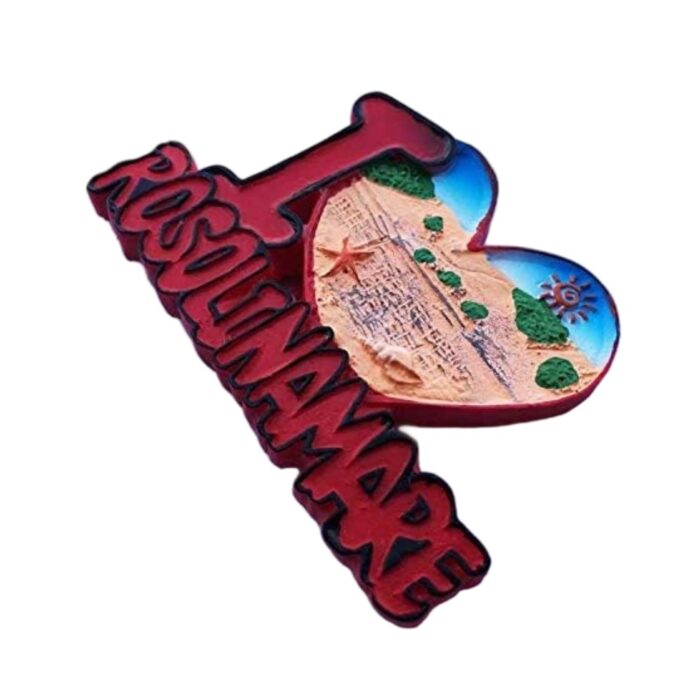 rosolina mare italy fridge magnet i ♥ rosolina beach souvenir, cute heart design for summer vibes