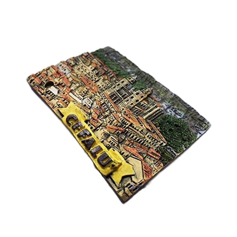 cefalù sicily fridge magnet – italian coastal town panorama travel memory & european decor charm
