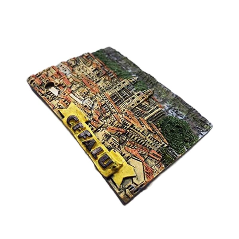 cefalù sicily fridge magnet – italian coastal town panorama travel memory & european decor charm