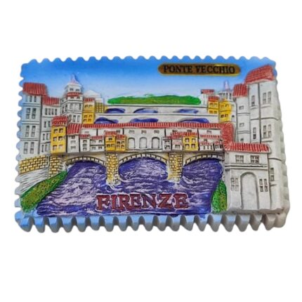 firenze italy fridge magnet – ponte vecchio bridge travel memento & postcard style fridge decor