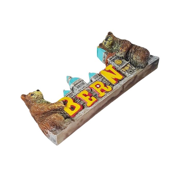 bern switzerland bear landmark fridge magnet – swiss capital city souvenir gift for fridge & office board