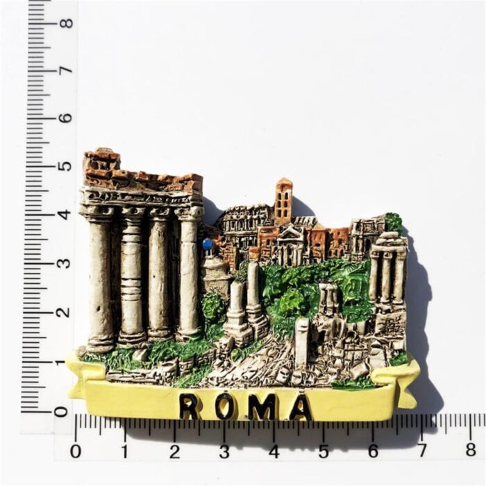 rome italy fridge magnet – roman forum souvenir gift for history lovers & fridge decor