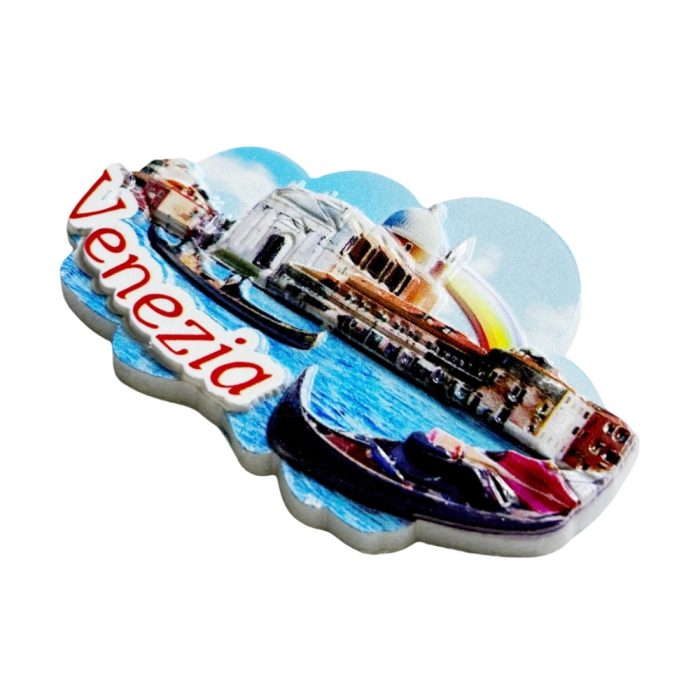 venice italy fridge magnet – gondola and grand canal scene for romantic travel souvenir & fridge collection