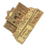 rome italy fridge magnet trevi fountain relief style souvenir for travelers & classic bronze decor