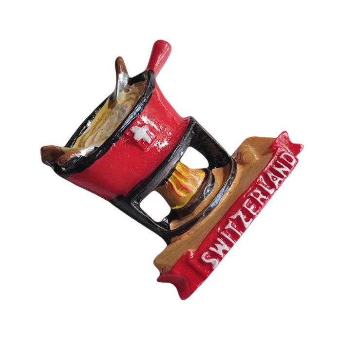 savoy fondue cheese plate fridge magnet – france alps inspired culinary souvenir for kitchen & food lovers decor