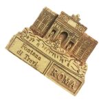 rome italy fridge magnet trevi fountain relief style souvenir for travelers & classic bronze decor
