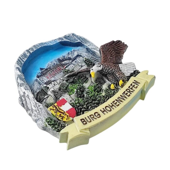 burg hohenwerfen castle austria fridge magnets – alpine fortress travel souvenir & eagle design decor