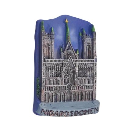 nidaros cathedral norway fridge magnet – historic trondheim landmark souvenir & gothic decor