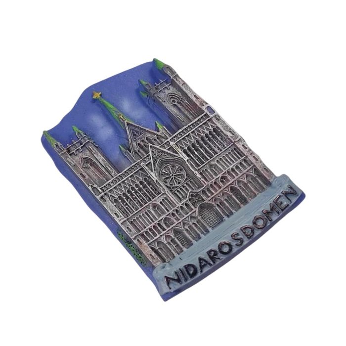 nidaros cathedral norway fridge magnet – historic trondheim landmark souvenir & gothic decor