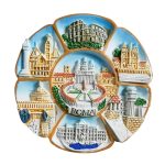 rome italy fridge magnet – iconic landmarks mosaic for eternal city travel souvenir & wall display decor