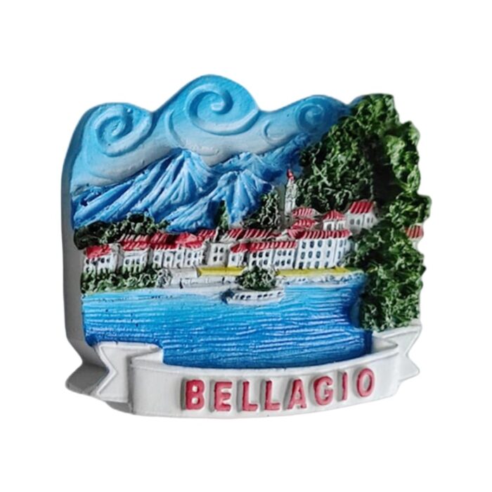 bellagio italy lake scene fridge magnet – nature inspired travel collectible & kitchen decor