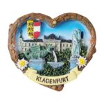 klagenfurt austria fridge magnets – heart shaped travel keepsake & romantic fridge decoration