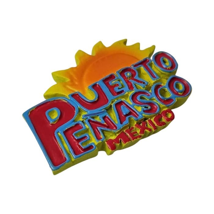 puerto peñasco sunburst fridge magnets rustic mexican fishing village souvenir & wall decor