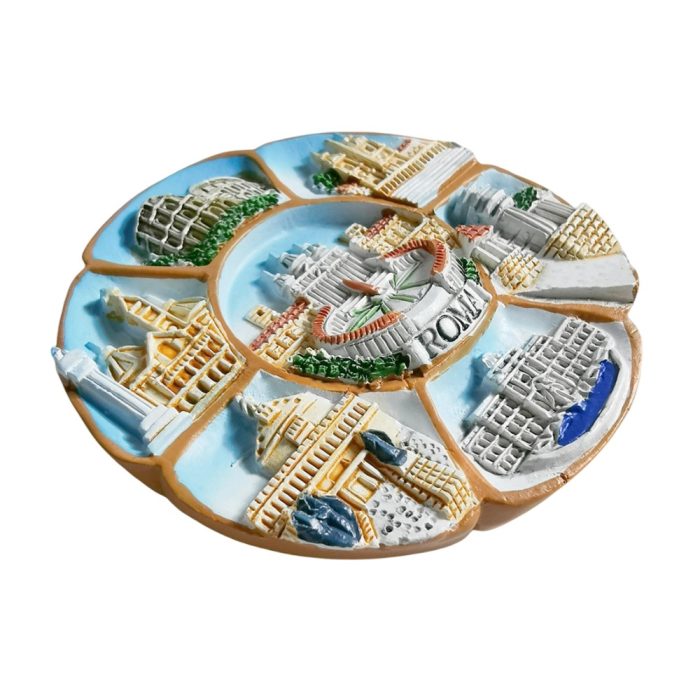 rome italy fridge magnet – iconic landmarks mosaic for eternal city travel souvenir & wall display decor