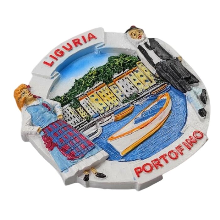 portofino liguria italy fridge magnet – colorful seaside town keepsake & nautical whiteboard art