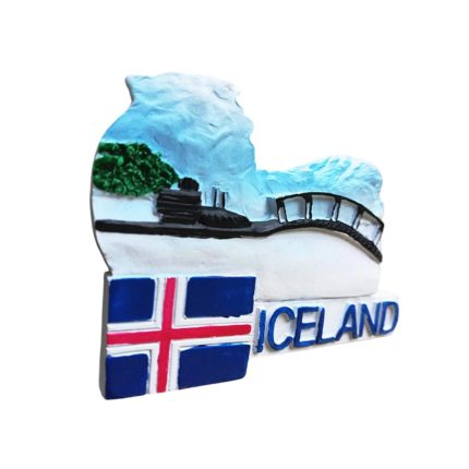 iceland glacier landscape fridge magnet – arctic ice scenery travel souvenir & cool fridge decor