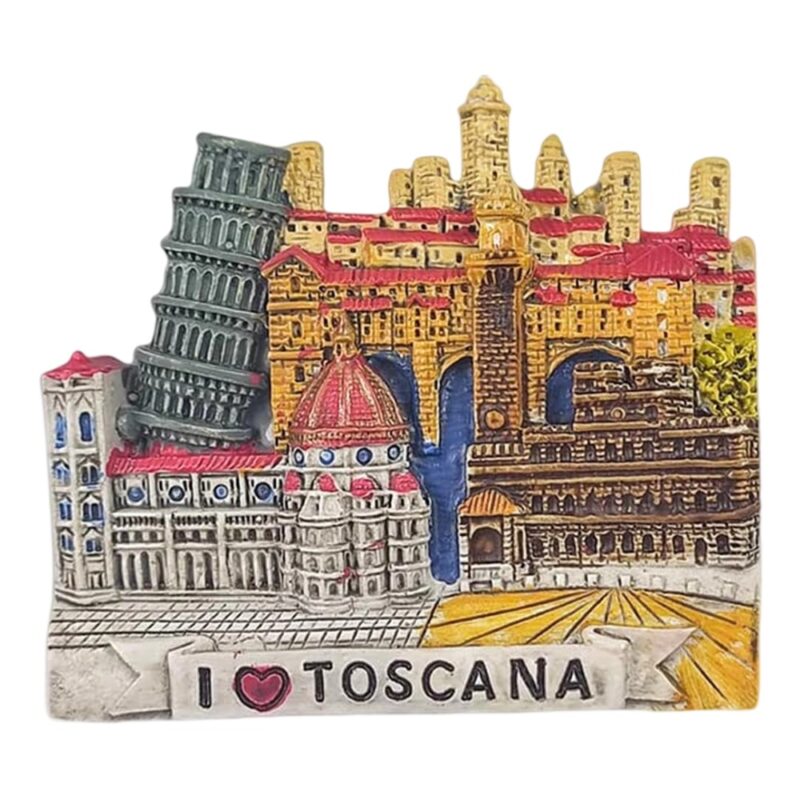 tuscany italy fridge magnet i love toscana landmark collection for italy fans & rustic home decor
