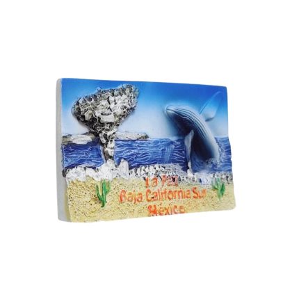 la paz whale fridge magnets baja california sur mexico marine life & desert cactus decor