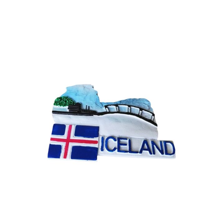 iceland glacier landscape fridge magnet – arctic ice scenery travel souvenir & cool fridge decor
