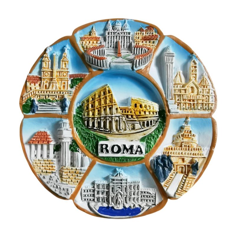 rome italy fridge magnet – iconic landmark wheel travel souvenir for eternal city collectors & whiteboard decor