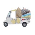 vieste italy tuk tuk fridge magnet — i ♥ vieste travel keepsake & beach town decor
