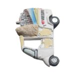 vieste italy tuk tuk fridge magnet — i ♥ vieste travel keepsake & beach town decor