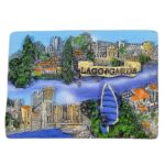 lago di garda italy fridge magnet – scenic lake district souvenir & nature inspired memo holder