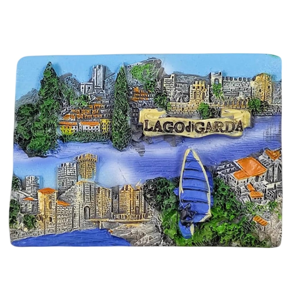 lago di garda italy fridge magnet – scenic lake district souvenir & nature inspired memo holder
