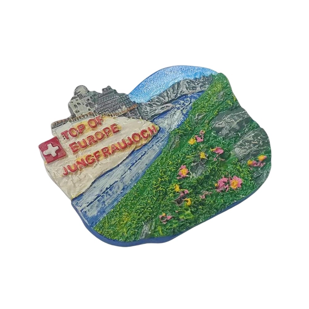 top of europe jungfraujoch switzerland fridge magnet – alpine summit souvenir for fridge or office whiteboard