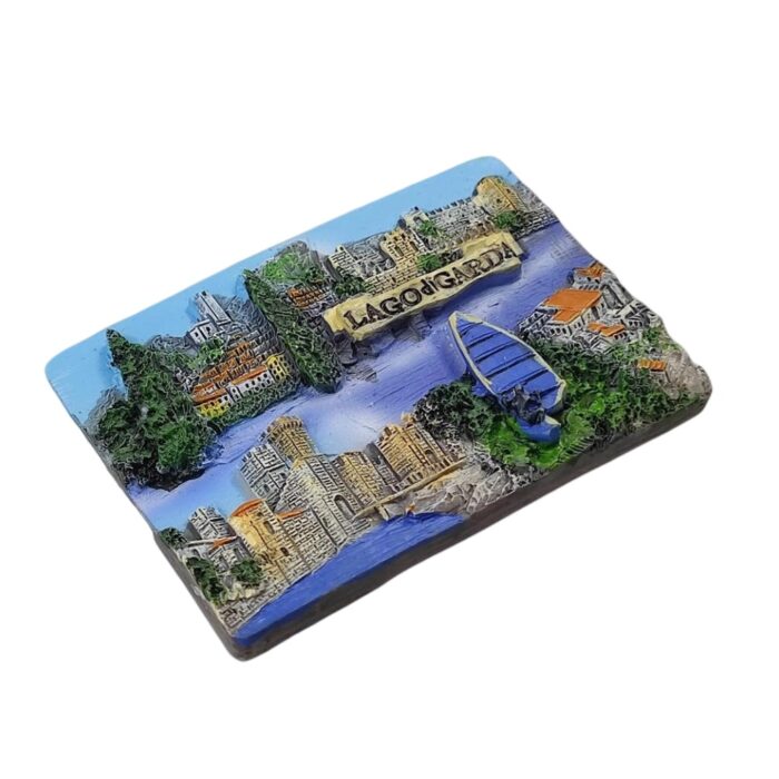 lago di garda italy fridge magnet – scenic lake district souvenir & nature inspired memo holder