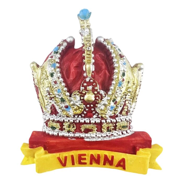 vienna austria royal crown fridge magnets – imperial style souvenir & noble fridge ornament
