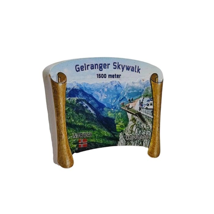 geiranger skywalk dalsnibba norway fridge magnet – scenic mountain viewpoint souvenir & nature gift