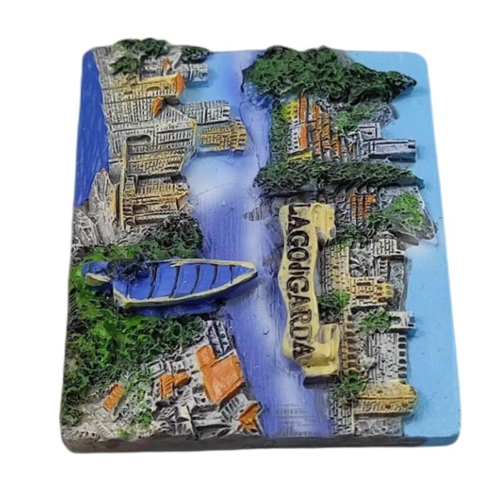 lago di garda italy fridge magnet – scenic lake district souvenir & nature inspired memo holder