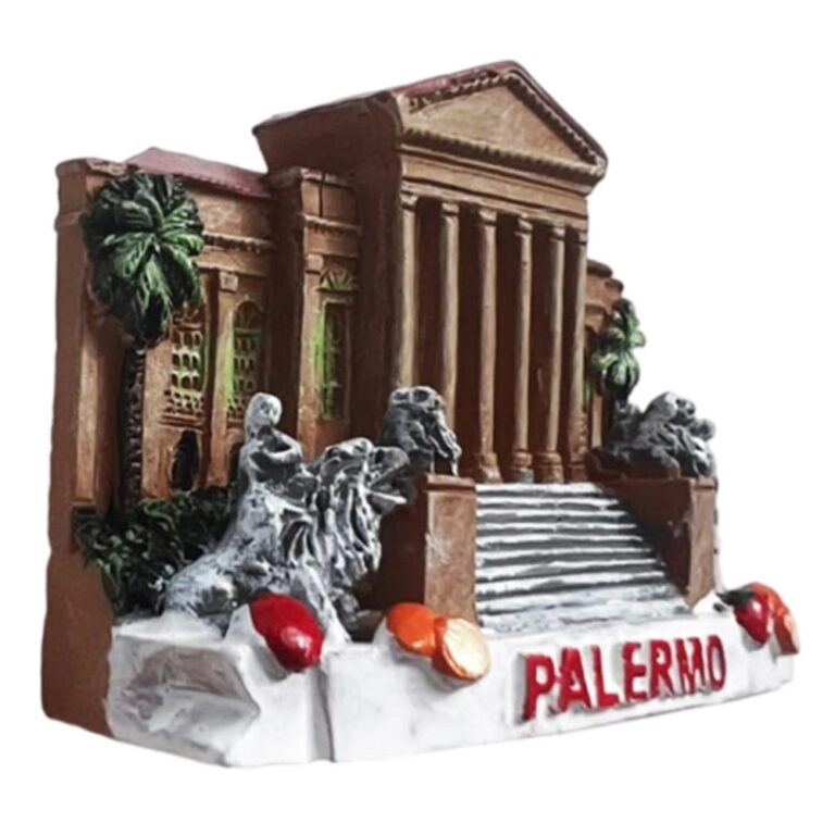 palermo italy fridge magnet – teatro massimo landmark souvenir for culture lovers & magnetic travel gift