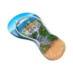 tropea italy flip flop fridge magnet – beach themed travel keepsake & coastal fridge decor