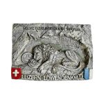luzern löwendenkmal switzerland fridge magnet – lion monument historic travel souvenir & artful decor