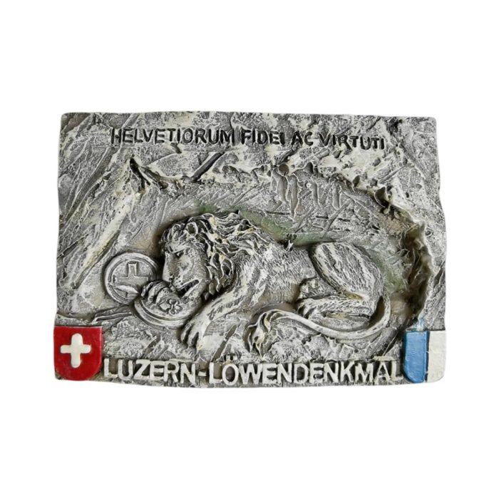 luzern löwendenkmal switzerland fridge magnet – lion monument historic travel souvenir & artful decor