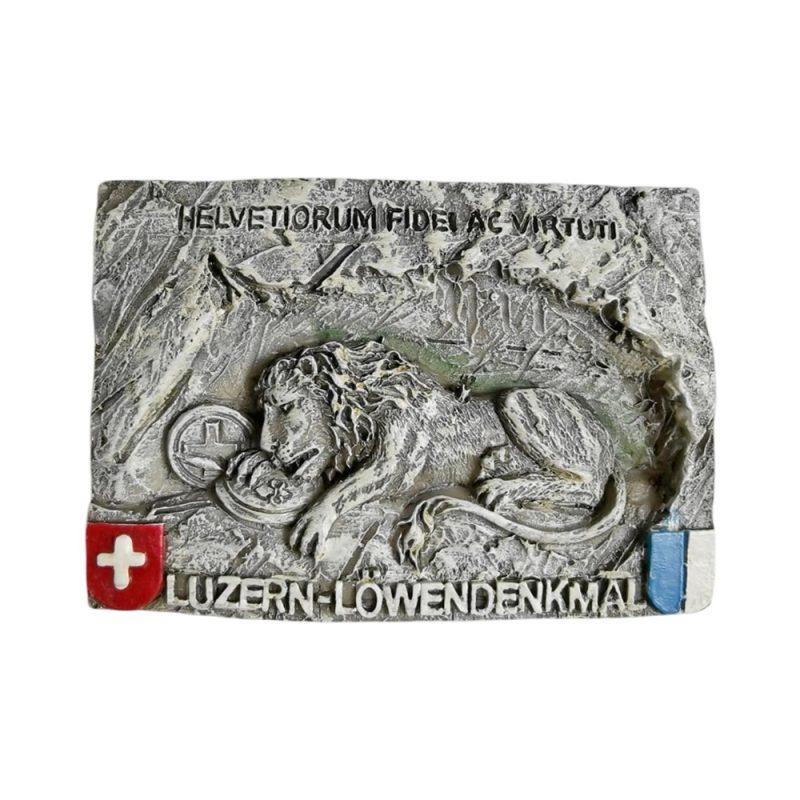 luzern löwendenkmal switzerland fridge magnet – lion monument historic travel souvenir & artful decor
