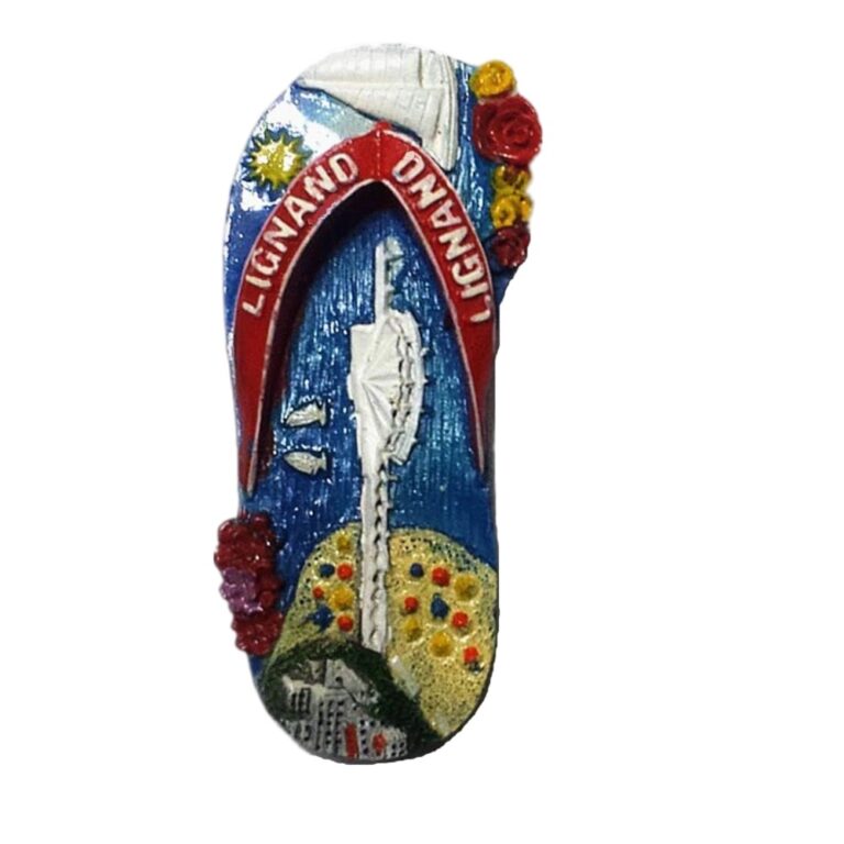 lignano italy fridge magnet beach sandal design for summer lovers & whiteboard decoration