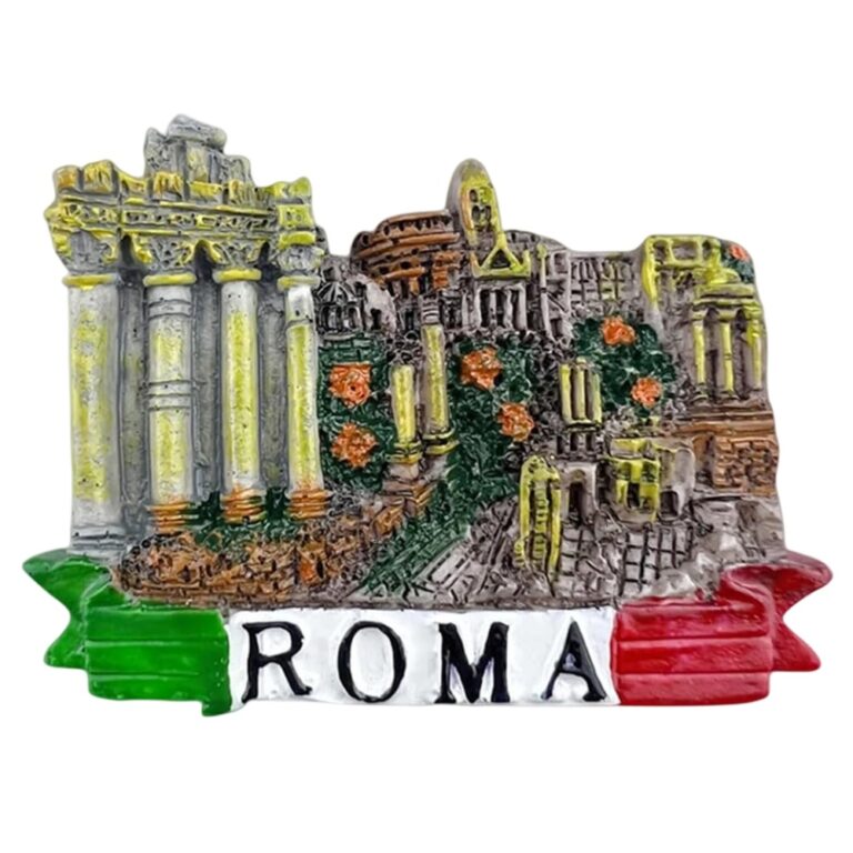 rome italy fridge magnet – ancient ruins and roman history travel gift & classic whiteboard accent