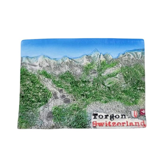 torgon switzerland fridge magnet – scenic alpine village view travel souvenir for whiteboard or kitchen display