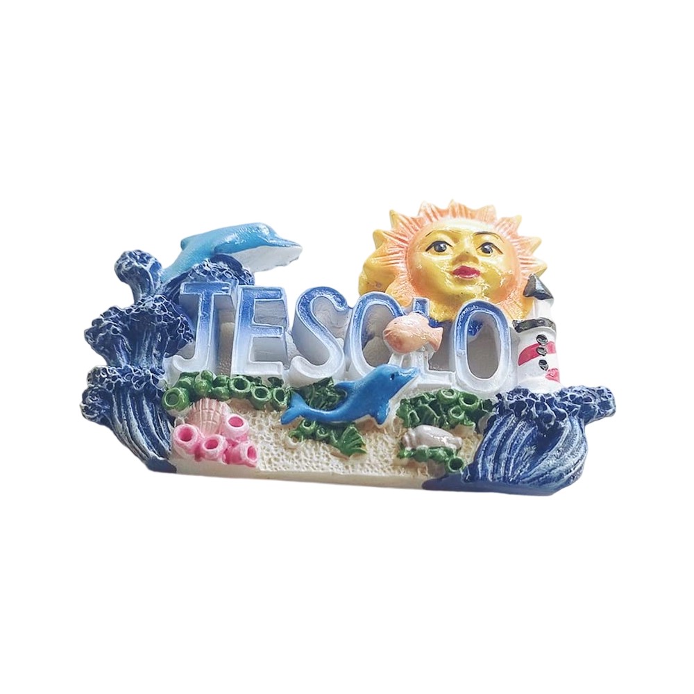 jesolo italy ocean sun fridge magnet – seaside travel souvenir & nautical memo magnet