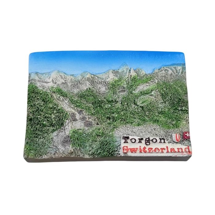 torgon switzerland fridge magnet – scenic alpine village view travel souvenir for whiteboard or kitchen display