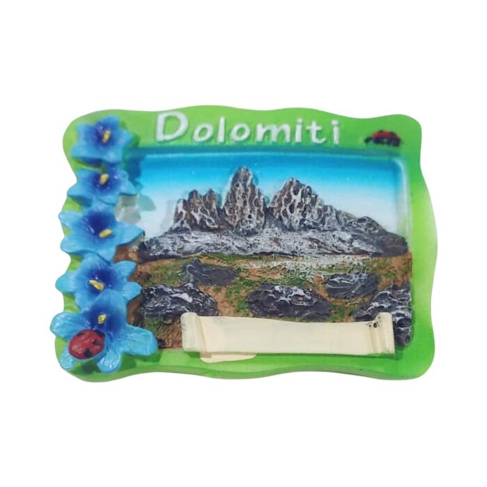 dolomites italy mountain fridge magnet – nature travel gift & alpine whiteboard accent