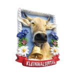 kleinwalsertal austria cow bell fridge magnets – alpine farm animal travel gift & rustic decor