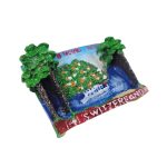 ticino lugano switzerland fridge magnet – lakeside boat scene travel gift for souvenir collectors & decor fans