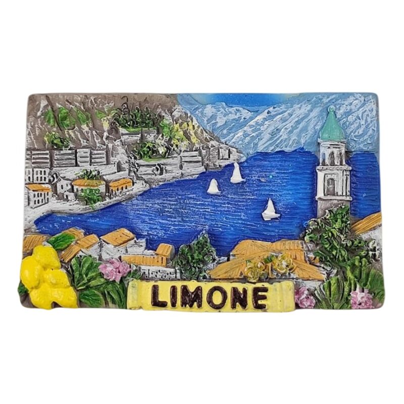 limone italy fridge magnet – lemon coastline view travel souvenir & scenic refrigerator decoration