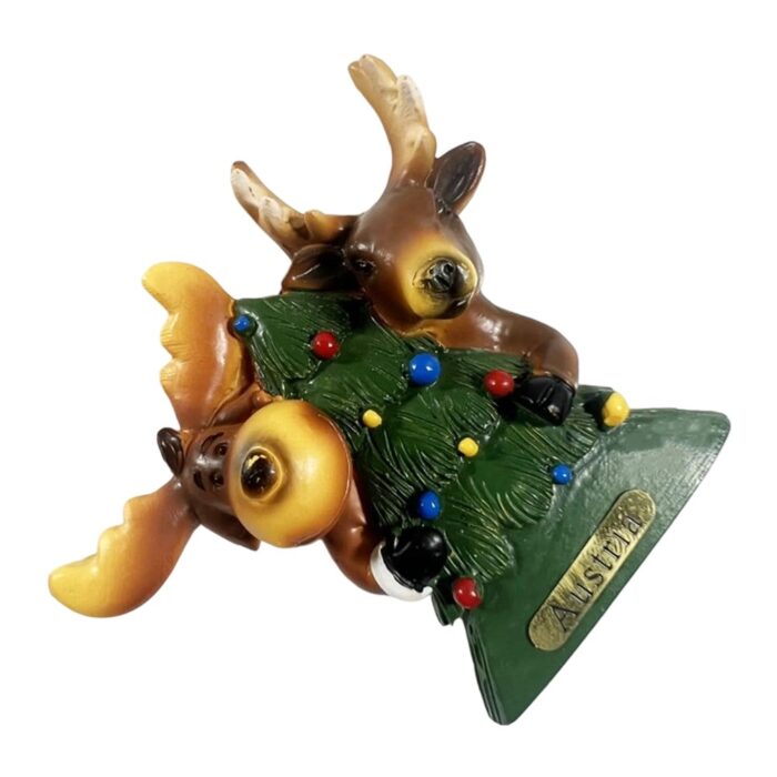 austria moose christmas tree fridge magnets – cute winter holiday souvenir & fridge fun