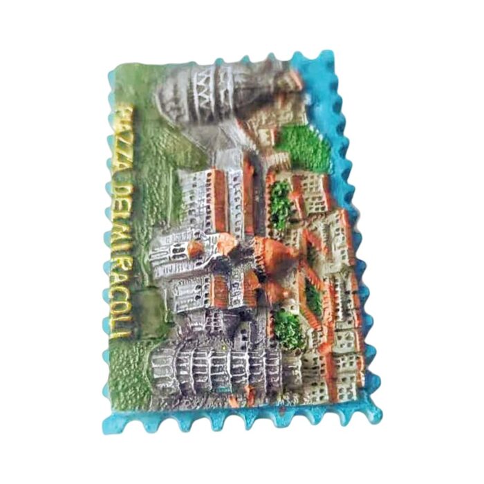 piazza dei miracoli pisa italy fridge magnet – cathedral & leaning tower travel souvenir
